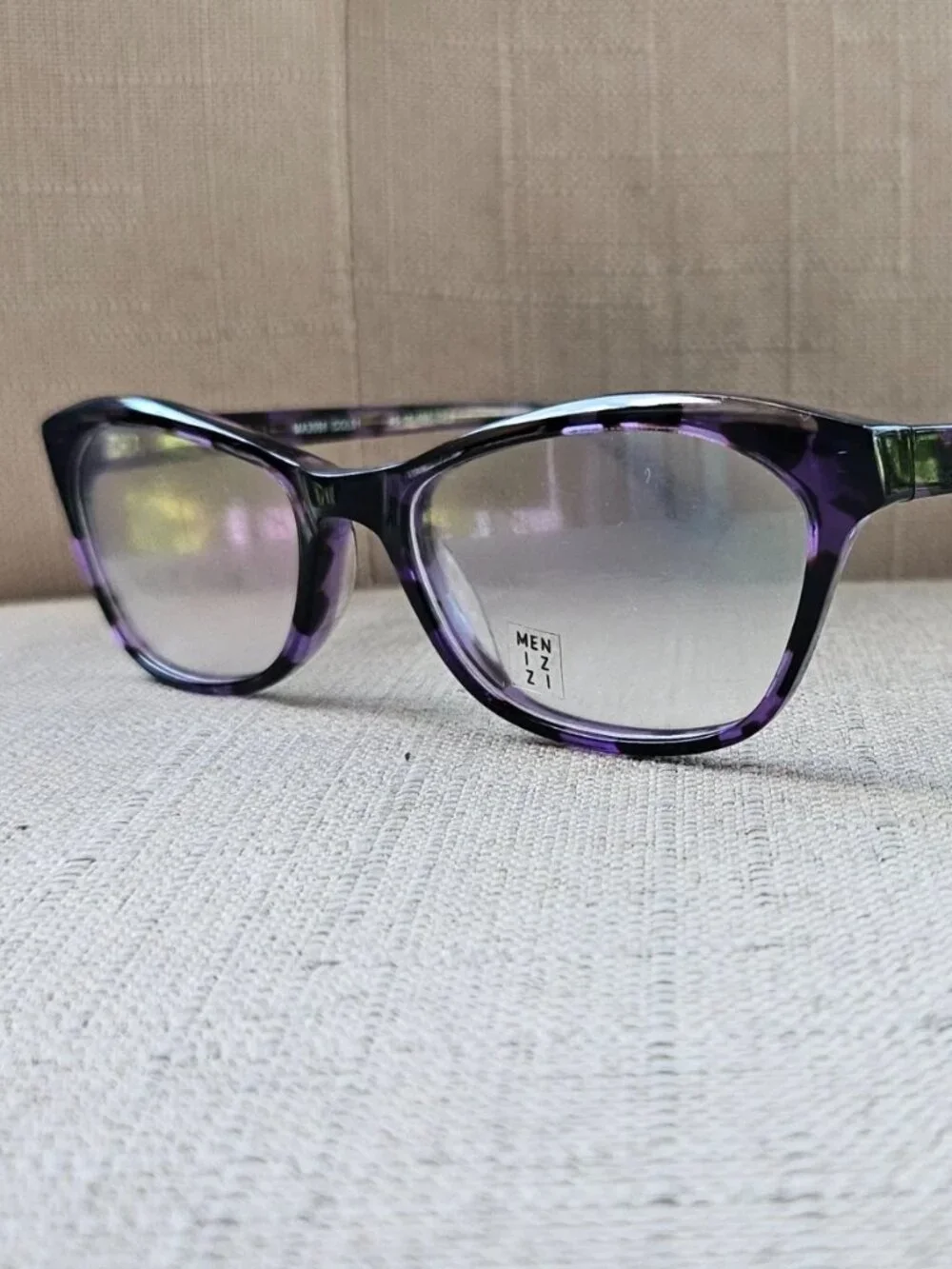 Menizzi Women Eyeglasses Frame Purple Tortoise Eyewear MA3088 Glasses New